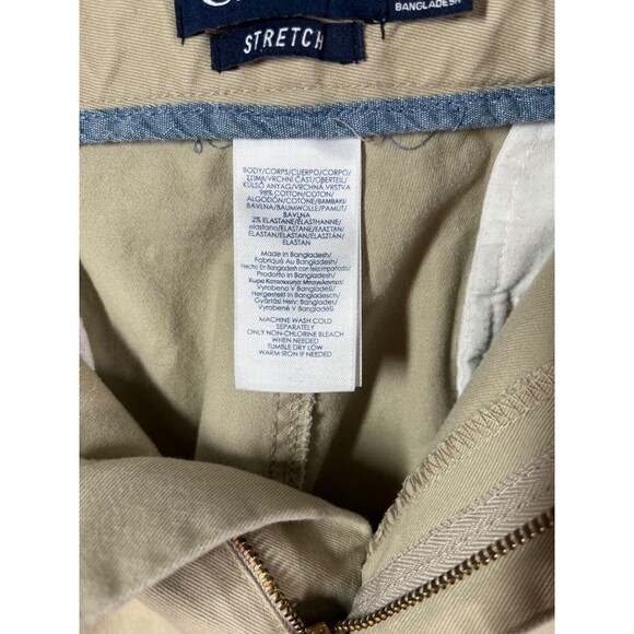 Chaps Shorts Mens Size 40 Beige Tan Cotton Blend Stretch Golf Walking - Picture 5 of 8